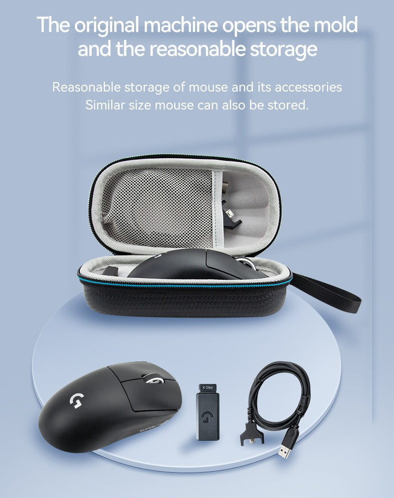 Estojo de transporte portátil de eva rígido para logitech m170/m185/m220/m221/g