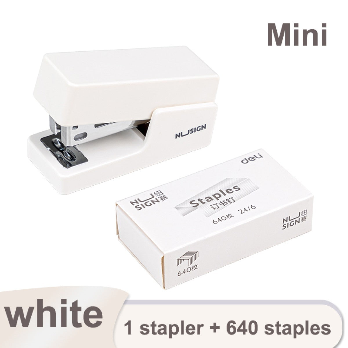 Mini Grampeador De Mesa Compacto