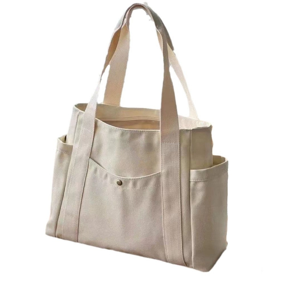 Bolsa De Ombro Grande Em Tecido Oxford