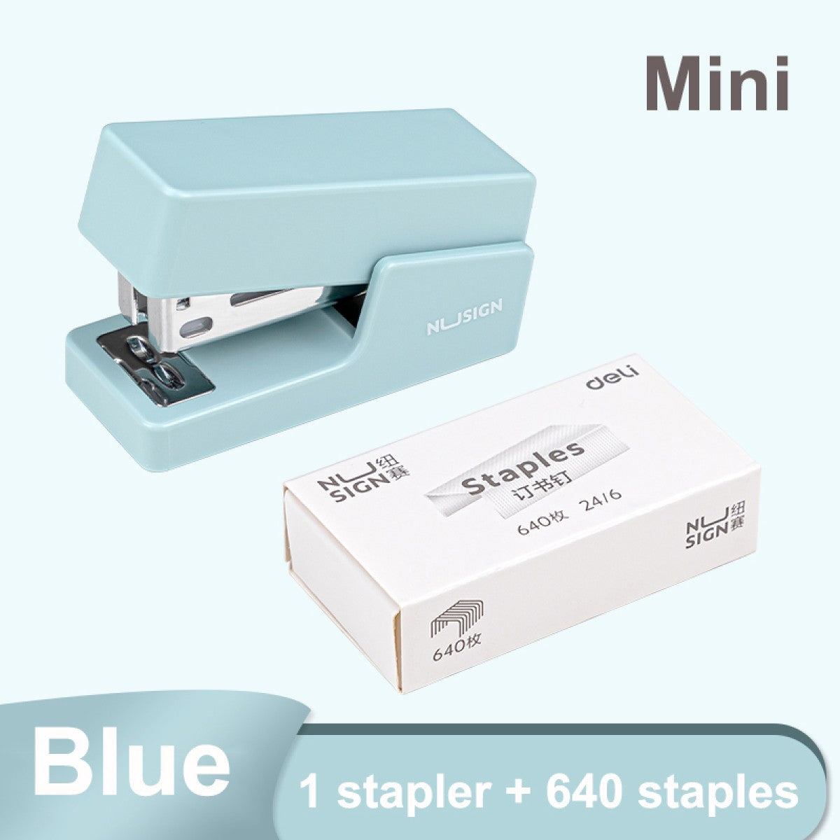 Mini Grampeador De Mesa Compacto