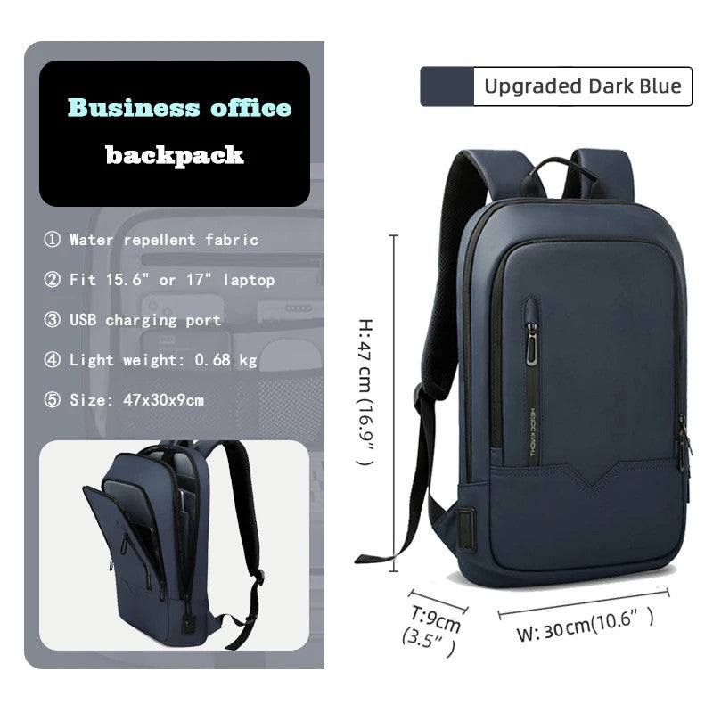 Mochila Executiva Impermeável Com Porta USB