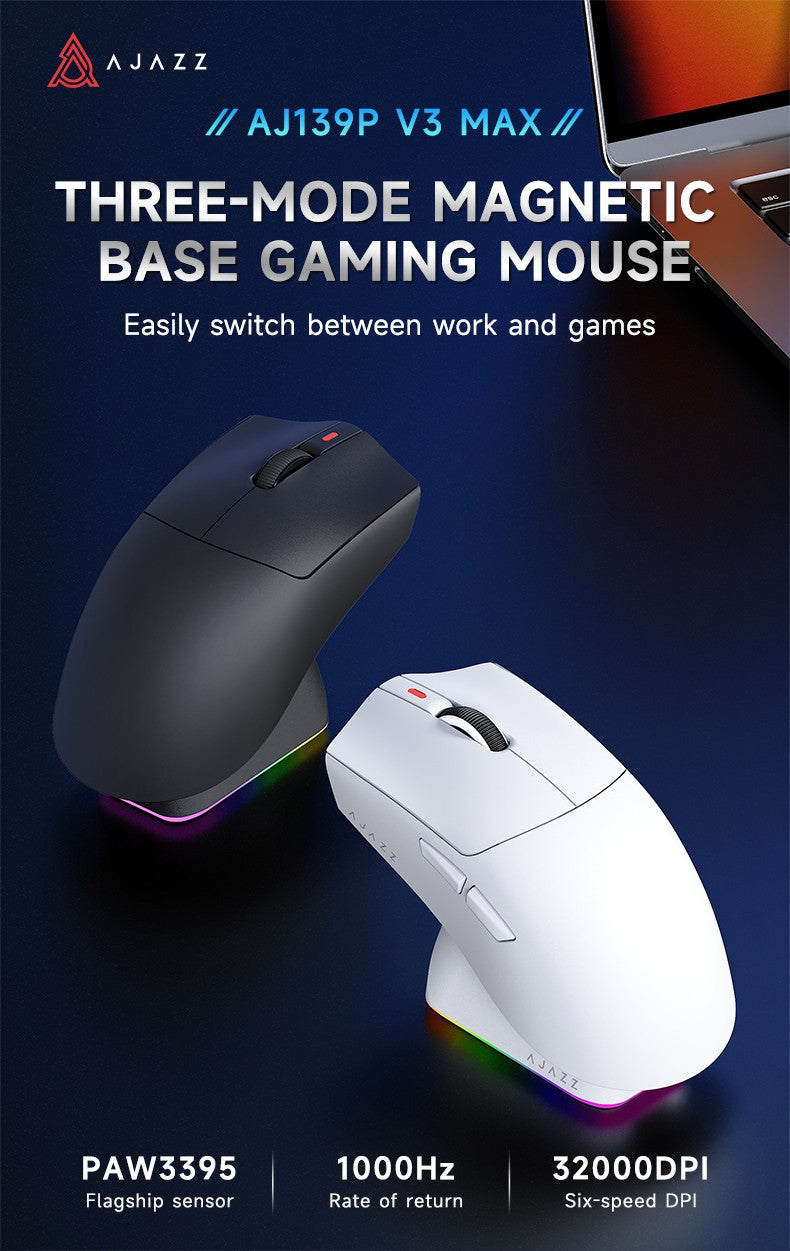 Mouse Sem Fio Bluetooth Tri Mode