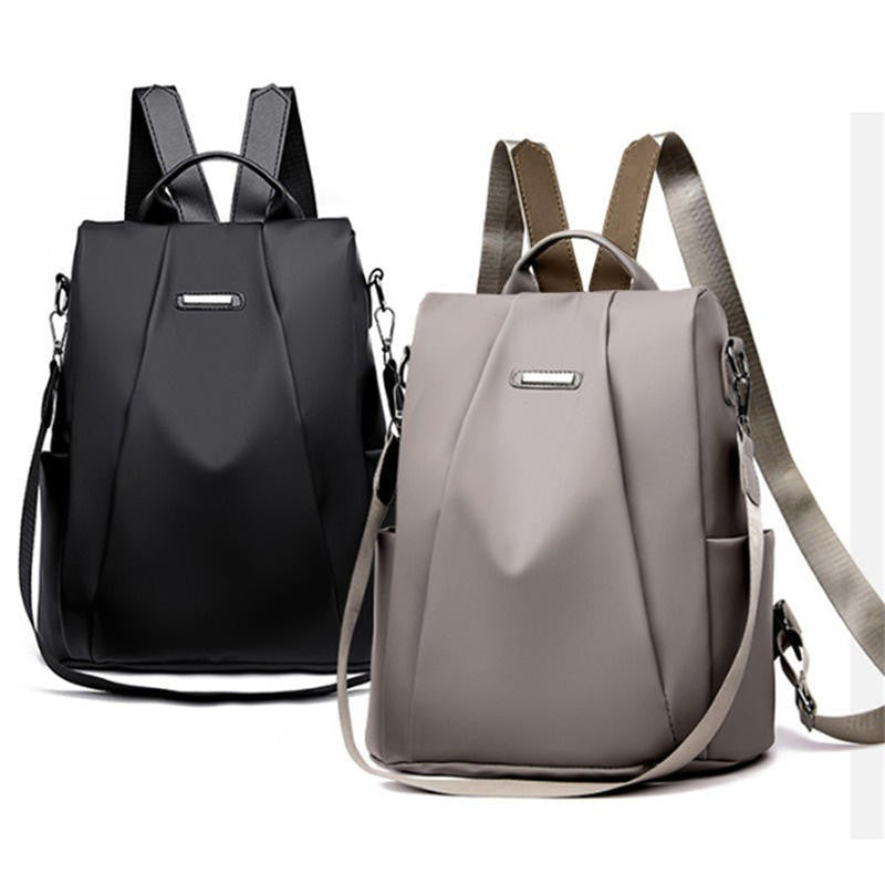 Mochila Feminina Casual Com Bolsos E Zíper