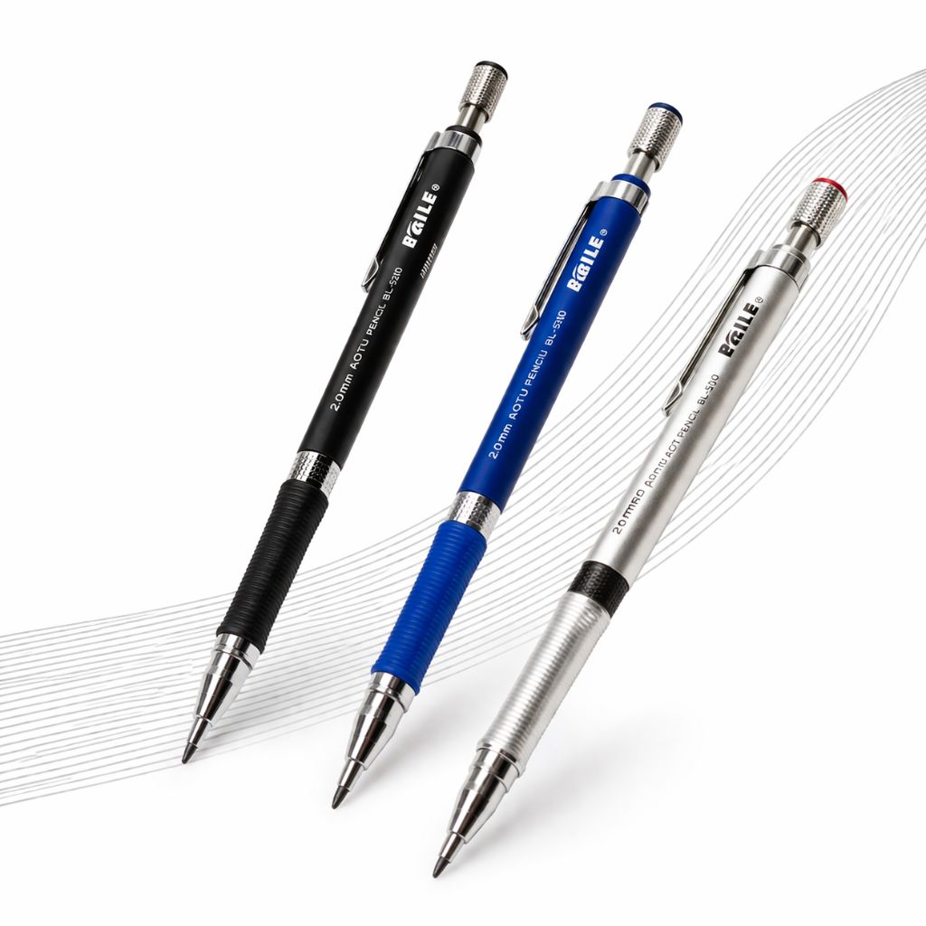 Kit Lapiseira 0.2mm Com Borracha