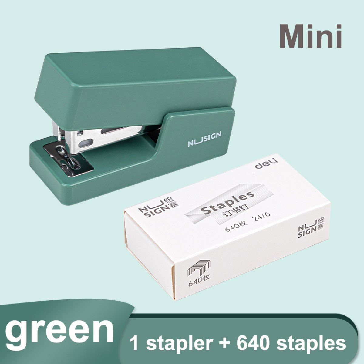 Mini Grampeador De Mesa Compacto
