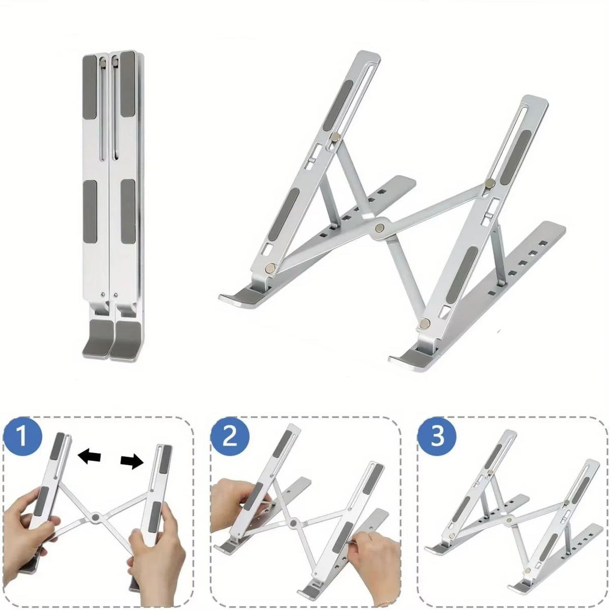 Suporte Ajustável Para Notebook Em Alumínio