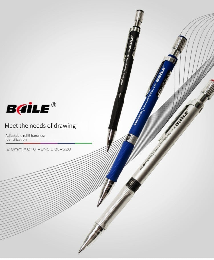 Kit Lapiseira 0.2mm Com Borracha