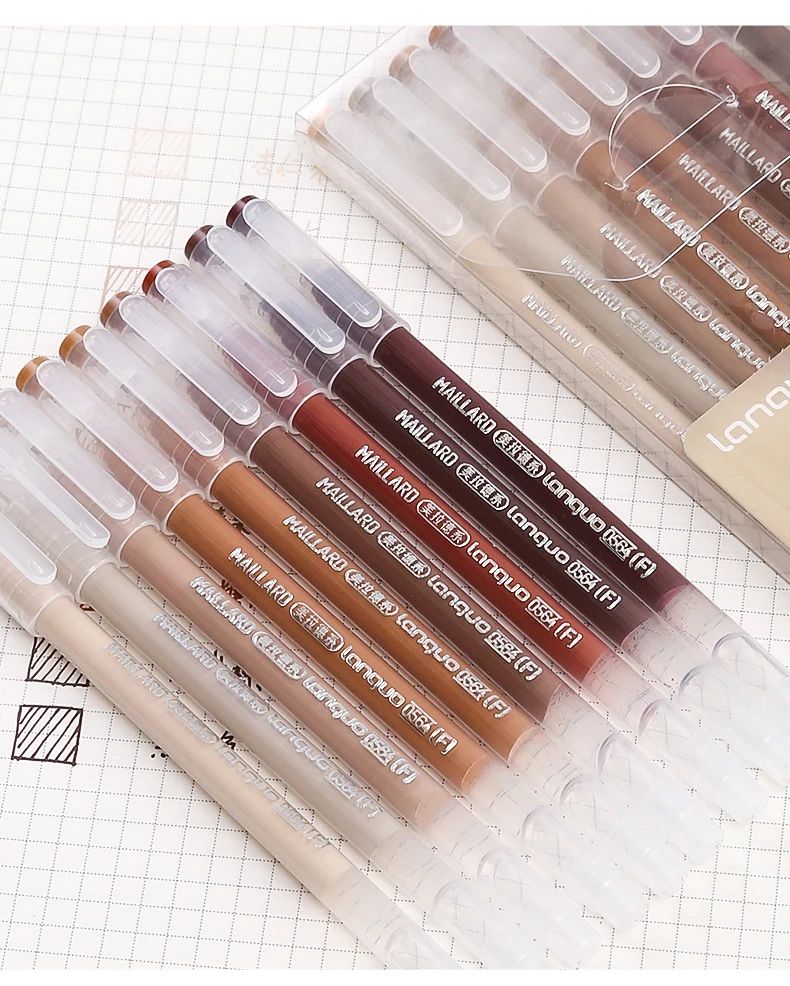 Kit Canetas Gel Coloridas Com 9 Cores