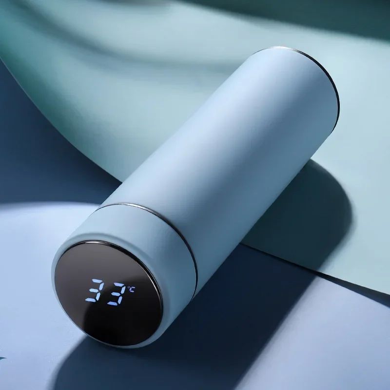 Garrafa Térmica Em Aço Inoxidável Com Display De Temperatura