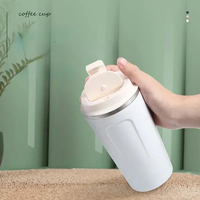 Copo Térmico Em Aço Inoxidável Com Tampa