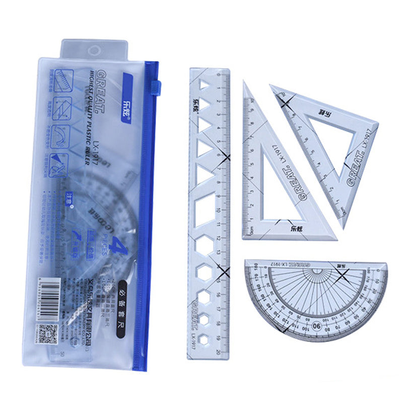 Kit De Esquadros 4 Peças
