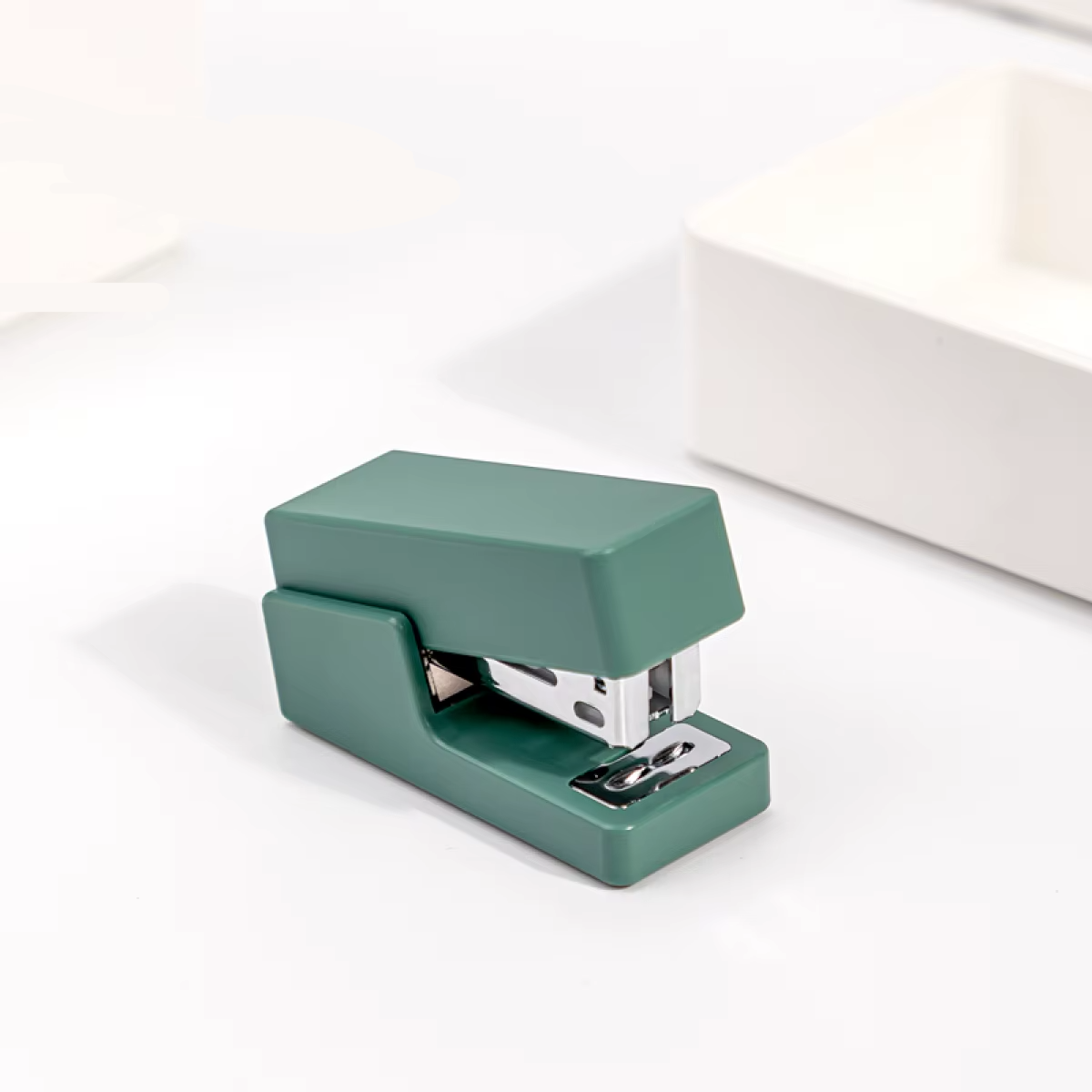 Mini Grampeador De Mesa Compacto