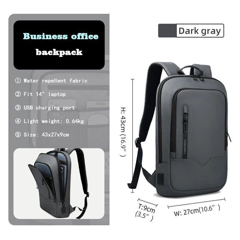 Mochila Executiva Impermeável Com Porta USB