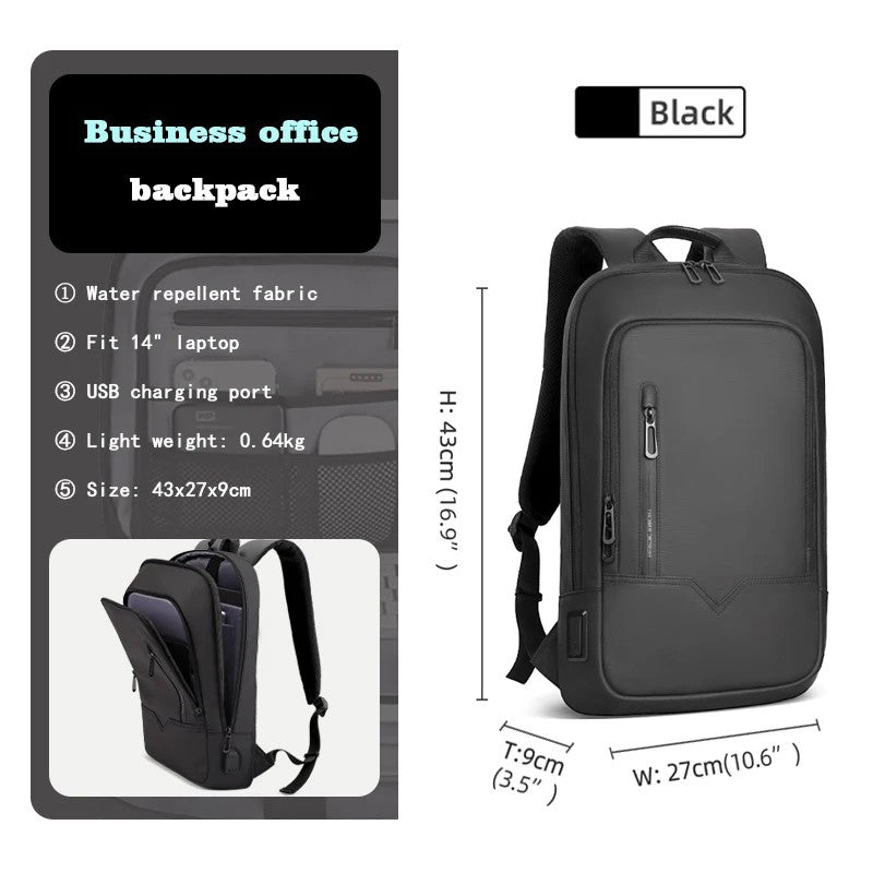 Mochila Executiva Impermeável Com Porta USB
