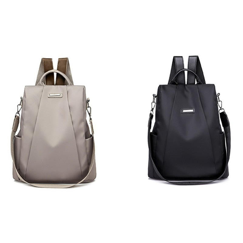 Mochila Feminina Casual Com Bolsos E Zíper