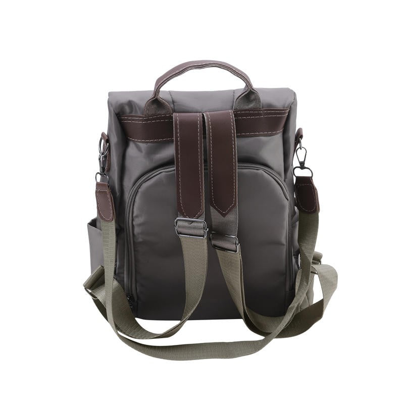Mochila Feminina Casual Com Bolsos E Zíper