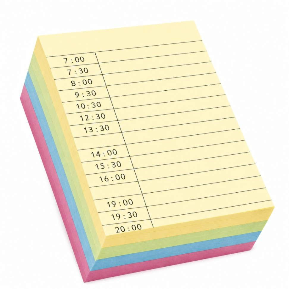 Bloco De Notas Adesivas Coloridas