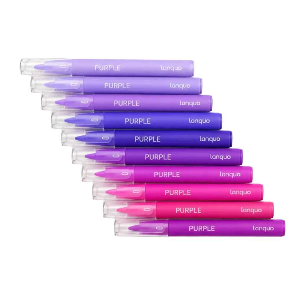 Kit Canetas Gel Coloridas Com 9 Cores