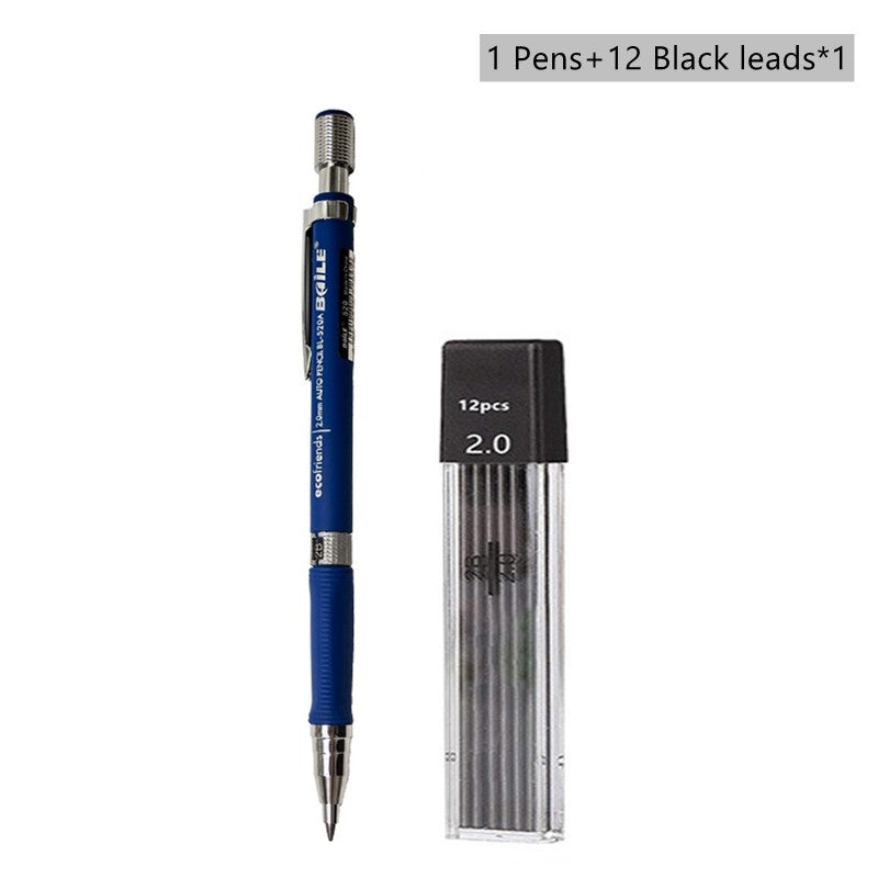 Kit Lapiseira 0.2mm Com Borracha