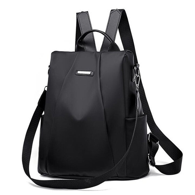 Mochila Feminina Casual Com Bolsos E Zíper